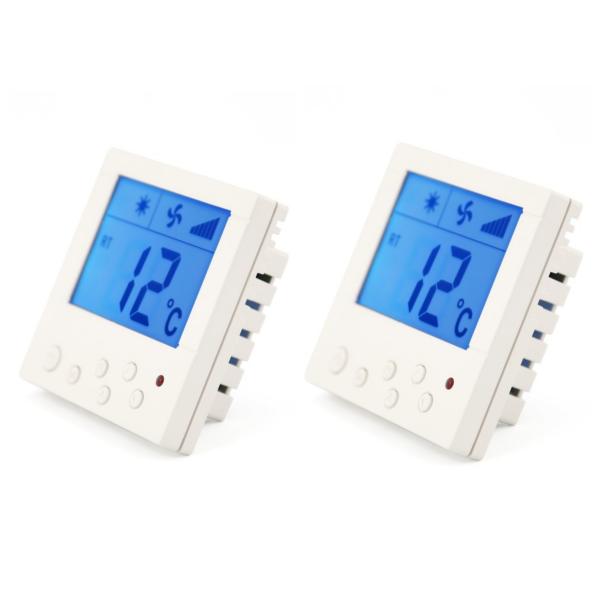 Cheap 24V Date Display US Standard Fan Coil Thermostat Manual Reset Type for sale