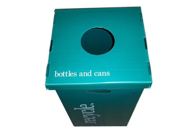Cheap Recycling Waste Bin Foldable PP Corrugated Box for sale