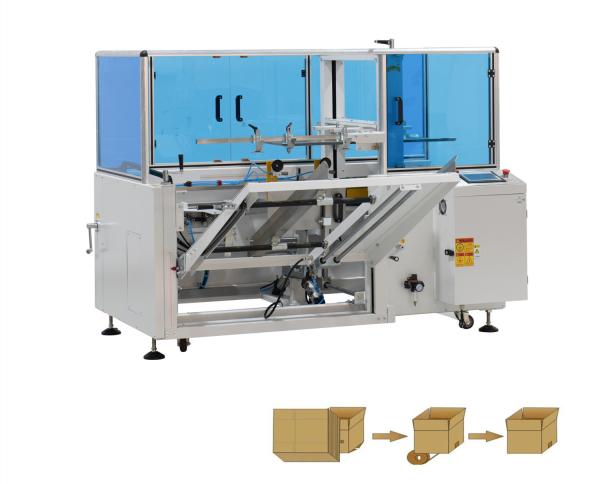 Cheap Adhesive Tape Bottom Automatic Box Packing Machine Vertical Molding for sale