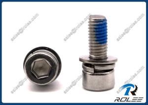 Stainless Socket Head Cap Self-locking SEMS Screw with Spring & Flat Washers
