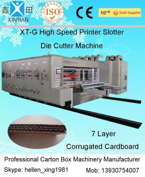 Cheap Adjustable Carton Making Machine With Remote Computer Diagnosis System , Stacker for sale
