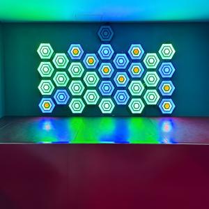 Best New Active Game Room LED Sensor Induced Interactive Light Hexagon Activate Games Arena wholesale