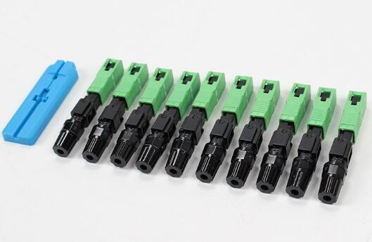 Cheap Embedded Single Mold SC APC Quick Connector Insertion Loss 0.3DB Polishing Stype for sale