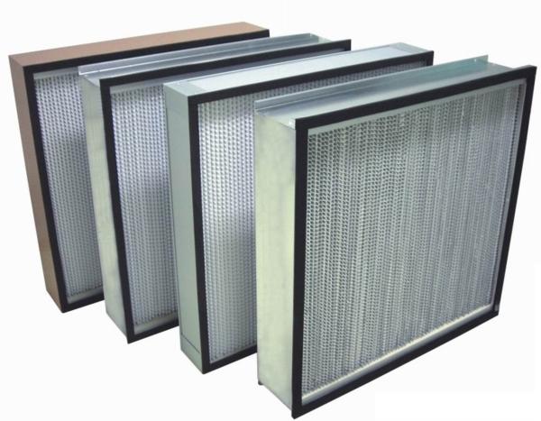 Cheap H13 / H14 Hepa Air Filter Deep Separator Pleated With Low Initial Resistance for sale