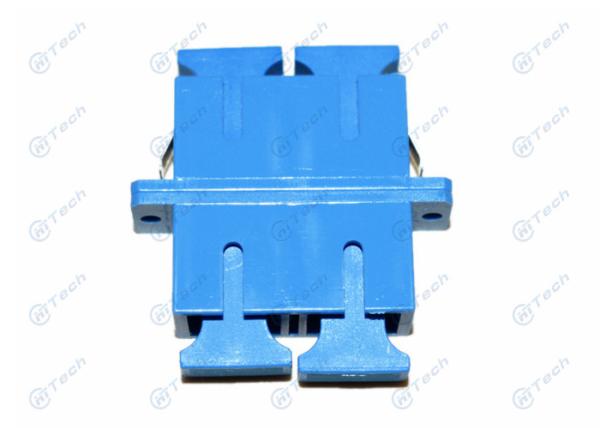 Cheap Telecom Blue SC Fiber Optic Adapter Easy Operate For Data Processing Networks for sale