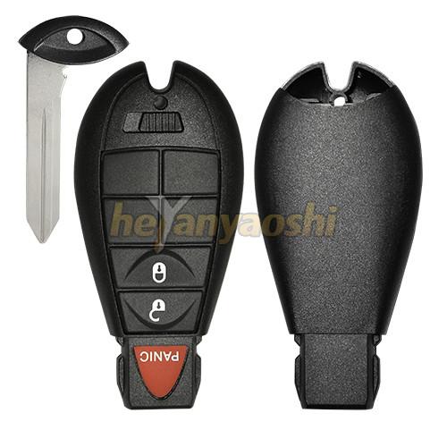 Cheap Safe 3 Button Key Fob For Chrysler , High Precision Smart Car Key Fob for sale