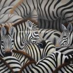 Best Handmade Abstract Art Canvas Paintings Animal Zebra Print Canvas Wall Art wholesale