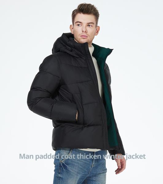 Cheap Simple Atmospheric Short Padded Jacket Men'S Down Parka Hit Color Short Coat for sale