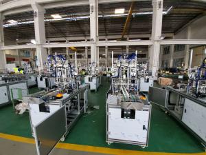 Touche Screen Face Mask Ear Loop Making Machine , 3d Face Mask Machine