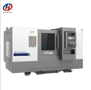 CNC Lathe HTC40E High Precision CNC Horizontal Lathe 30 Degree Slant Bed CNC Turning Lathe