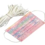 3.0mm White Flat Round Elastic Earloop String Soft Round Elastic Cord For Face