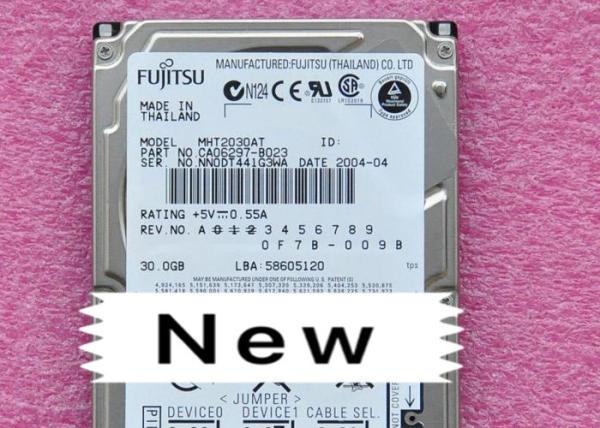 Cheap MHT2030AT 30G Notebook Hard Drive , Server Hard Drives IDE Parallel Port 2.5 Inch for sale