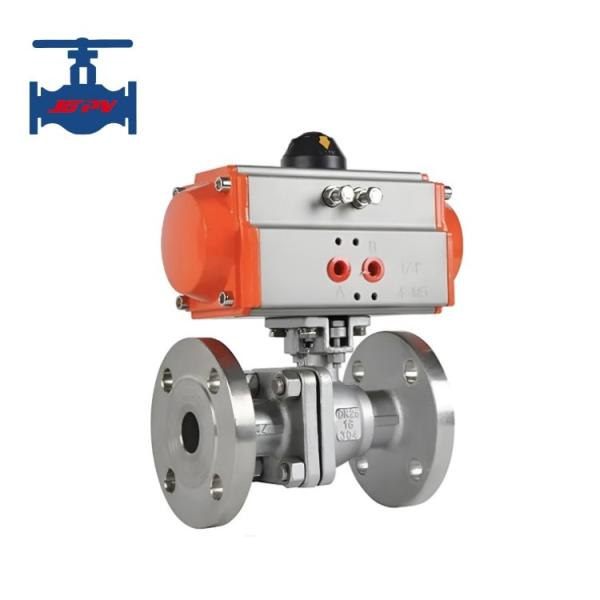 Cheap ASME API Standard Pneumatic Actuator Stainless Steel CF8 CF8M Flanged Ball Valve for sale