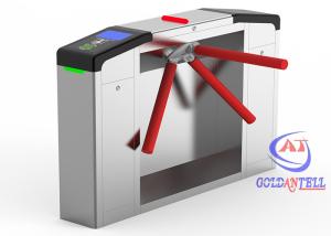 China QR Code Access Control Turnstile Gate Full Automatic LED Tripod Barrier Gate on sale