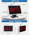 Wireless touch screen restaurant pager system three groups number display