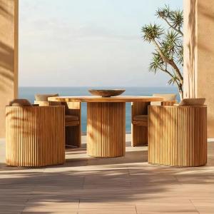 Coffee Time Teak Garden Table And Chairs Dining Sets Anti Mildew