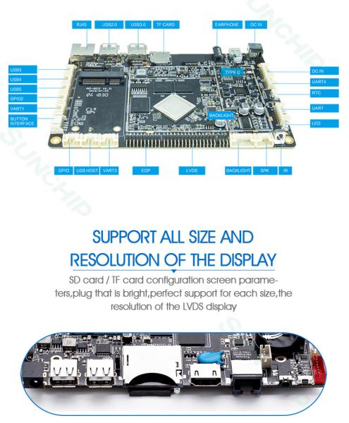 Rockchip3188 Quad Core Embedded Linux Board for Internet Support 10M/100M