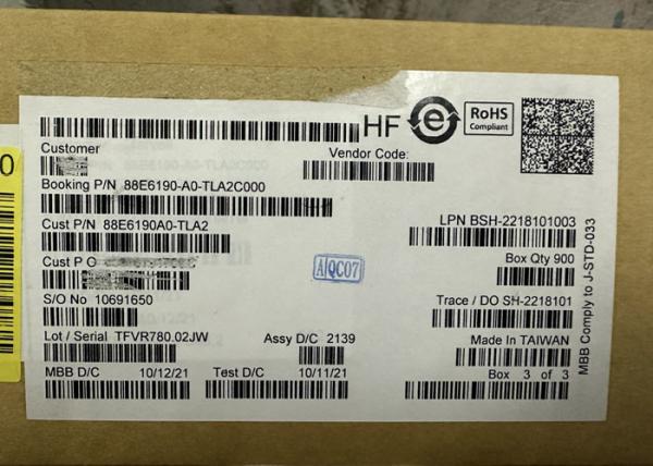 Cheap Ethernet IC 88E6190-A0-TLA2C000 11 Port Ethernet Switch IC BGA Package for sale
