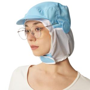 Best Food Factory Polyester Mesh Hat Cap With Earflaps Printing Logo wholesale