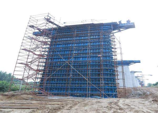 Cheap Heavy Duty Circular Column Formwork , Adjustable Column Formwork Easy Install for sale