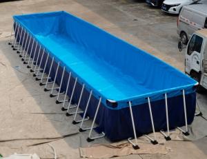 China SCT PVC Portable Swimming Pool Above Ground Metal Frame 12*3*1.32m on sale
