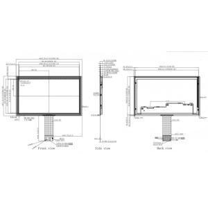17.3 Inch Multi Capacitive TFT LCD Touch Screen Industrial With USB Interface