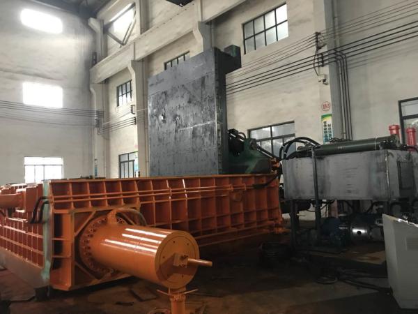 Cheap Cuboid Block Scrap Baler Machine Cylinder 315 Tons Baling Force Customized for sale