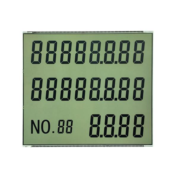 Cheap HTN Seven Segment LCD Display With Metal Pin Connector OEM ODM for sale