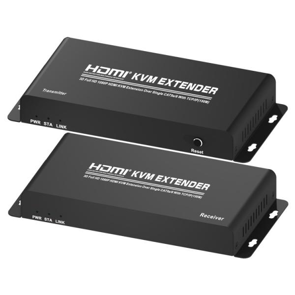 Cheap 2.25Gbps 150M HDMI KVM Extender With TCP IP for sale