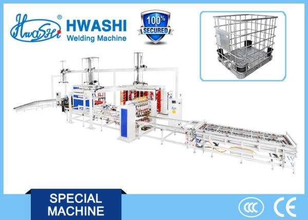 Cheap Factory IBC Grid IBC Cage Frame Welding Machine Bulk Container Automatic Production Line for sale
