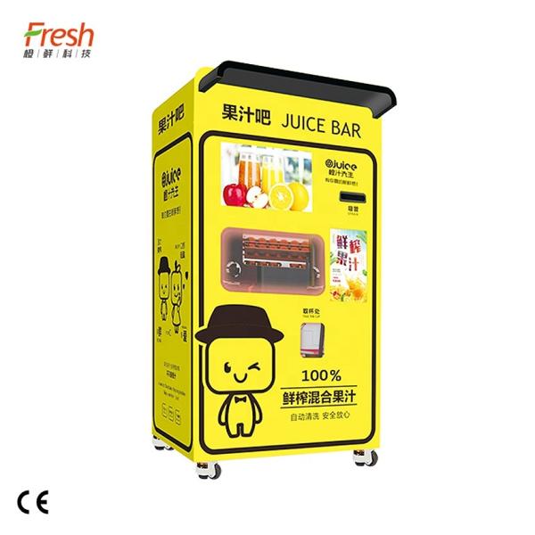 Cheap Medium Automated Juice Vending Machine With Coin And Bill Acceptor Payment System for sale