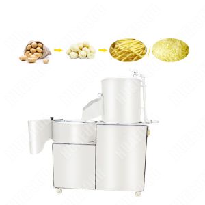 China Automatic Potato Wash peeling chips making machine/potato slicer machine/potato cutting machine on sale