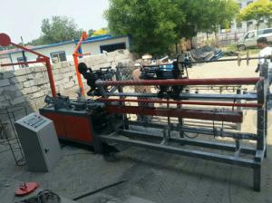 4m width PLC full Automatic double wire Chain Link Fence Machine/diamond wire mesh machine