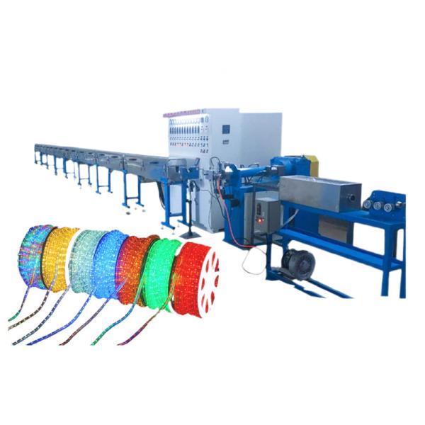 Cheap Soft PVC LED Strip Neon Light Extrusion Production Machines with temperature Extruder for sale