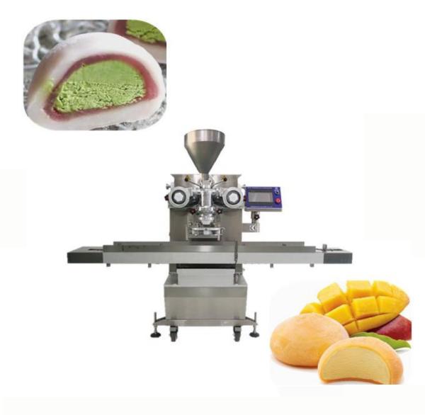 Cheap P180 Automatic Double Mochi Ice Cream Filling Machine Aligning Encrusting for sale