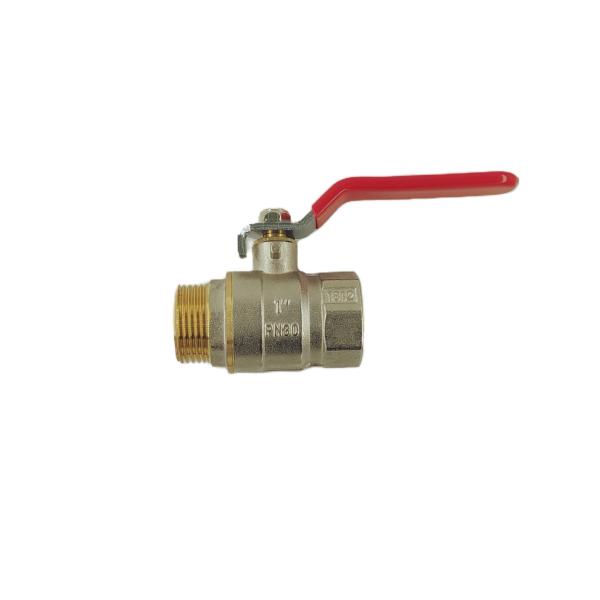Cheap Threaded Connection Fip Brass Ball Valve PTFE Seal Compact  Design for sale
