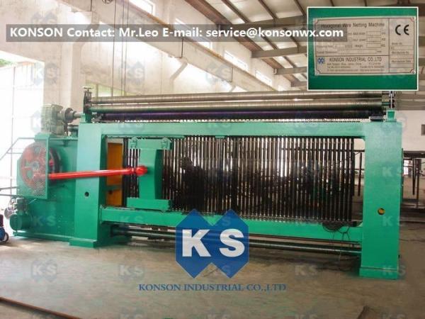 Cheap Double Rack Drive Hexagonal Mesh Machine 4300mm With High Frequency Motor for sale