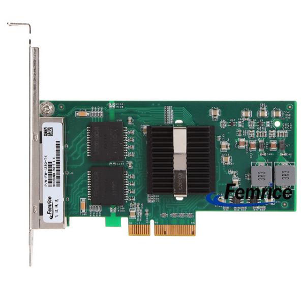 Cheap Femrice 1G Quad Port RJ45 Ethernet Server Adapter Intel I350 Chip Server Network Interface Cards for sale