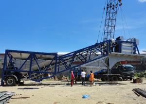 Ready Mix Mobile Concrete Plant Fully Automatic Small Portable Concrete Batch Plant