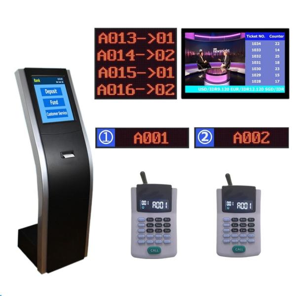 Cheap Custom design bank service counter led number Queue Ticket Management Display Token Number Kiosk System for sale
