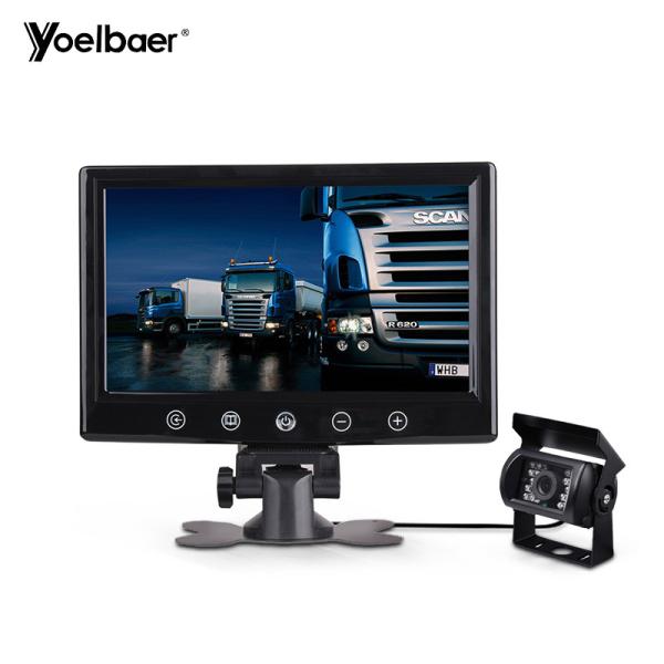 Cheap 9" Security Wired Backup Camera System 2 Channels TFT LCD Monitor OSD Control for sale