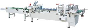 China Fully Automatic Edge Pasting Box Gluing Machine For Paper Box  Folder Gluer Machine 580 on sale