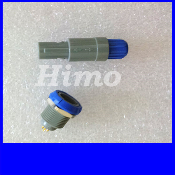 10 pin Lemo plastic push pull connector with red color