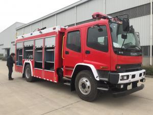 Best ISUZU 6 Ton Foam Fire Fighting Truck With 300kg Foam Tank Capacity wholesale