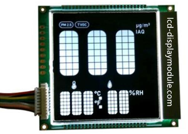 Cheap White Backlight VA COG LCD Module Display Transmissive Negative 3.3 V HT16C23 for sale