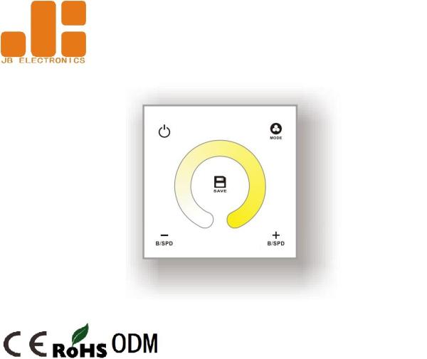 Cheap Color Temperature Electronic Dimmer Switch , 2CH Control Dimmer Switch For LED Strip Lights for sale
