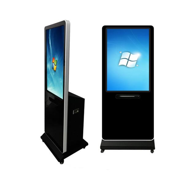 Cheap 43" Floor Standing Digital Touch Screen Signage AD Player With A4 Printer for sale