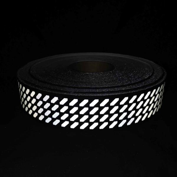 Cheap Eco-friendly Webbing With Reflective Pattern Heat Transfered On for sale