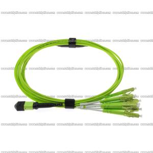 China MPO - 8xLC Fiber Patch Cord Multimode OM5 8F 3.0mm LSZH MPO Fiber Cable on sale