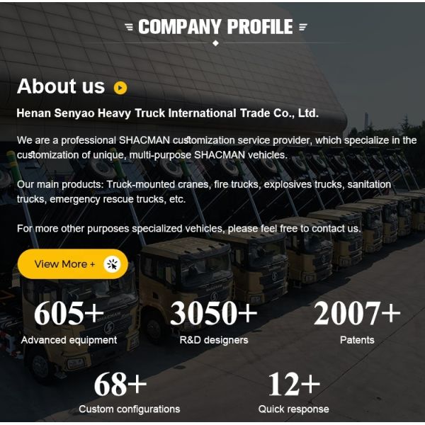 SHACMAN 4x2 Multi-Functional Fire Fighting Vehicle New Adjustable Dry Powder Foam Water Tower Engine Room Fire Engine Trucks